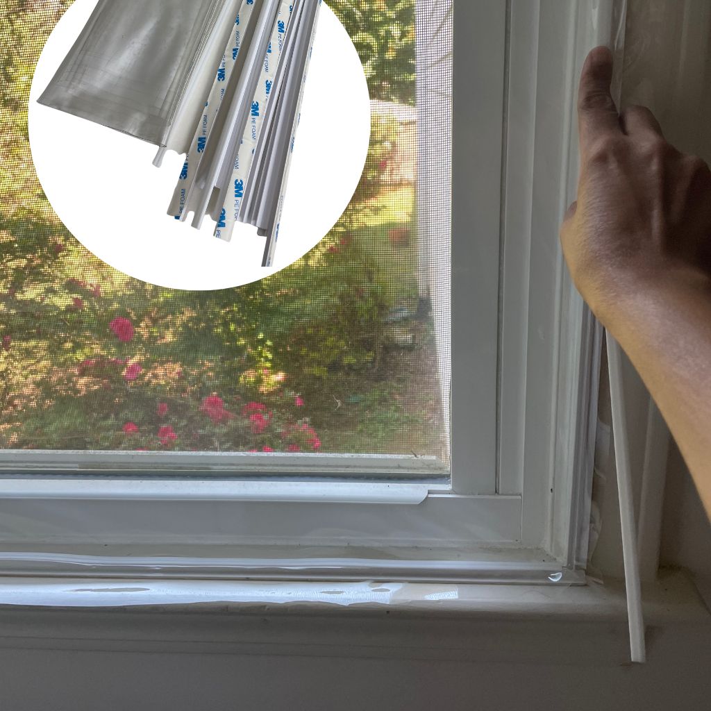 Window Insulation Shrink Plastic Film Fit Inside Storm Windows 4